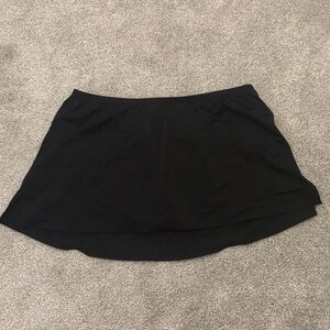 Elegant Black Swim Skirt 2X